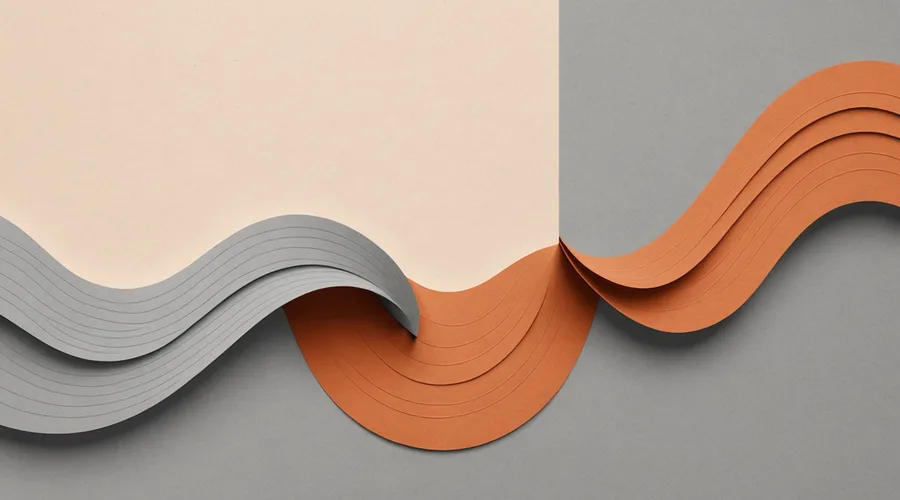 Split composition contrasting a scale with rich open text