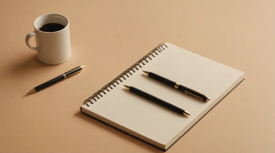 Minimal desk scene suggesting financial discussion and document review