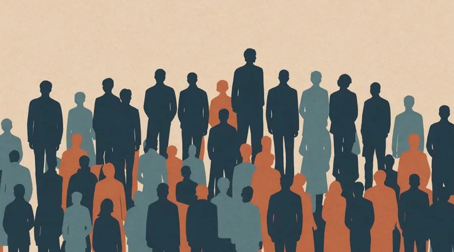 Abstract visualization of different stakeholder groups and listening weight distribution